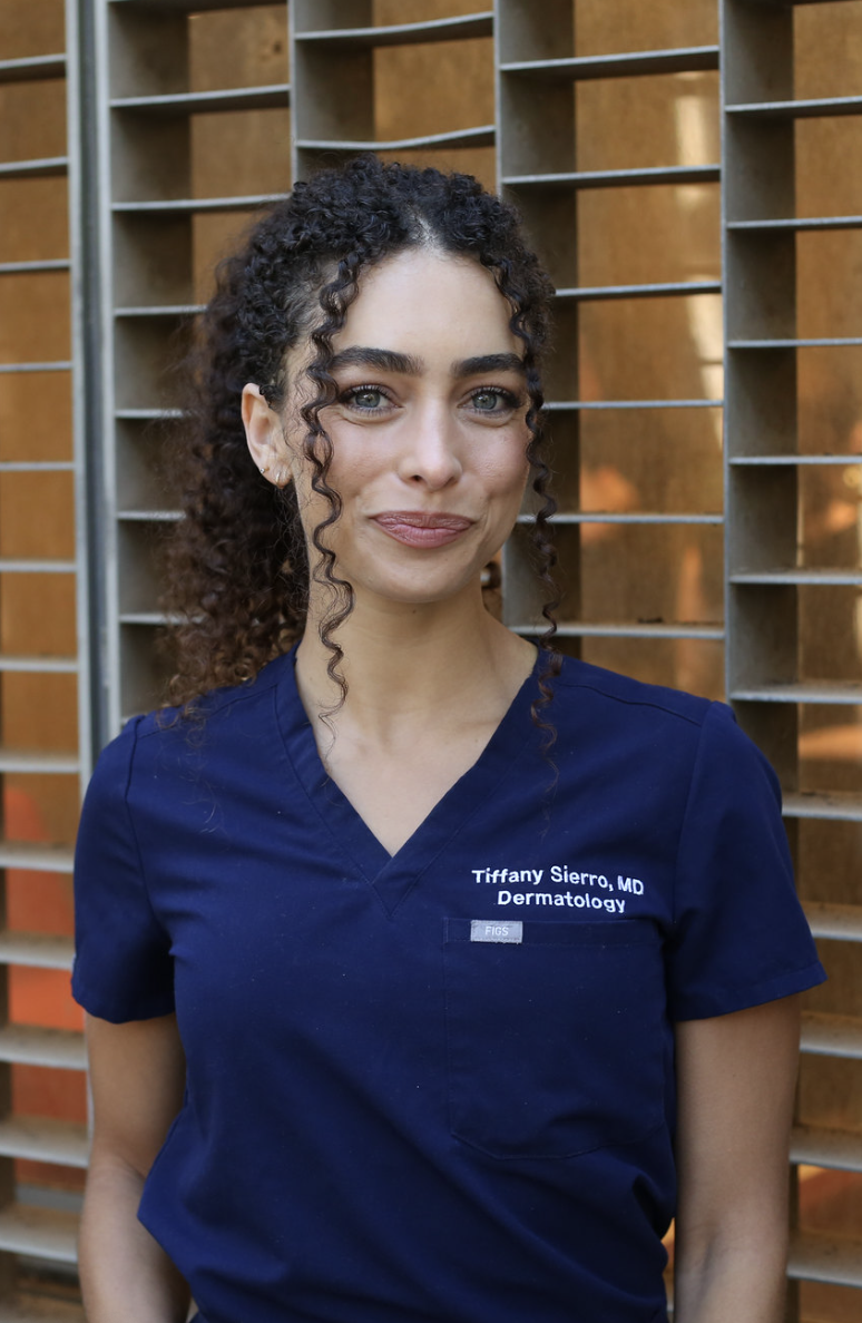 Dr. Tiffany Sierro MD board-certified dermatologist specializing in PRP hair loss treatment androgenetic alopecia and female pattern hair loss at Kare Skin Health Center Santa Monica Los Angeles